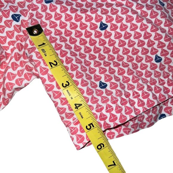 Columbia Super Bonehead Shorts Sailboats Size 8 Cotton Pink Blue Summer Preppy - Picture 8 of 10